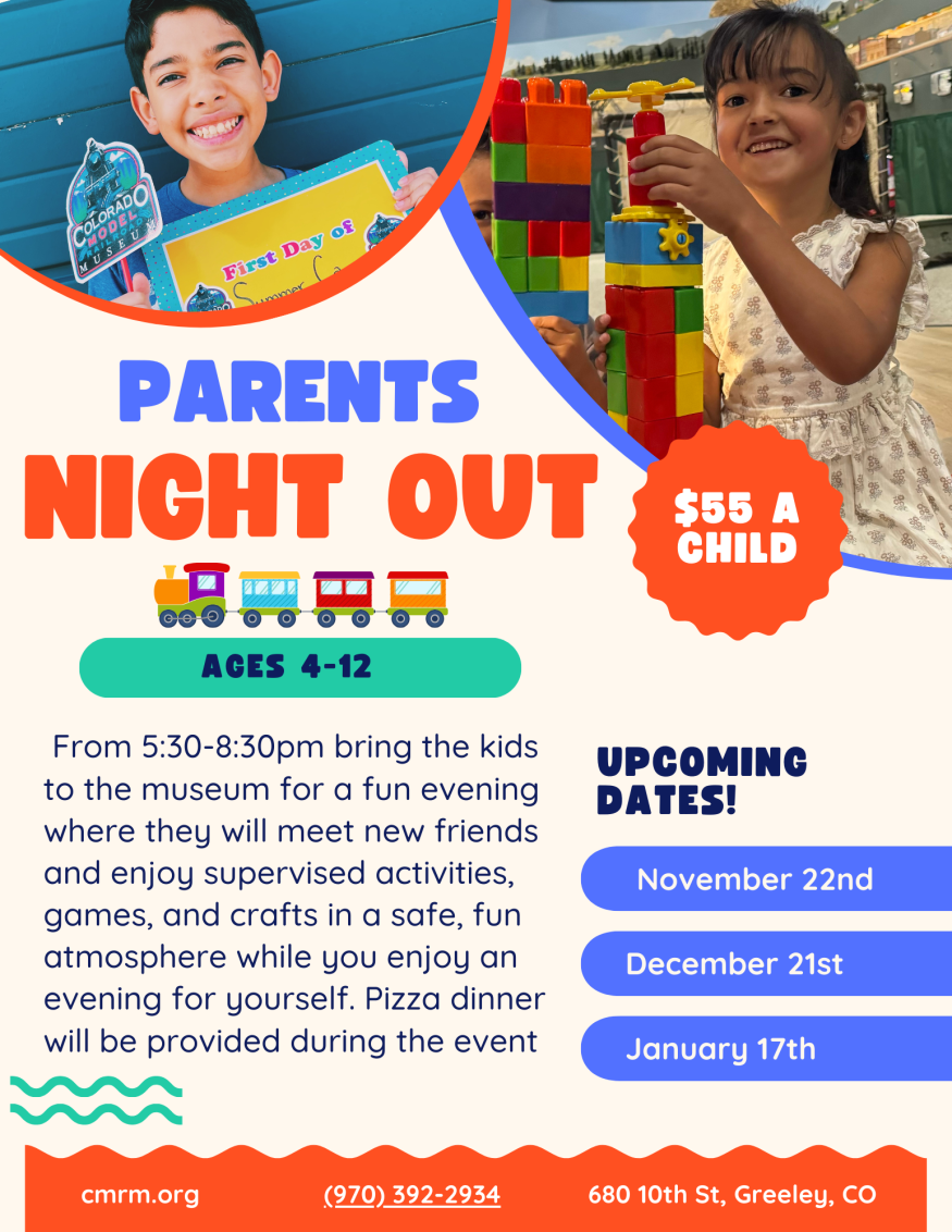 Parents Night Out for Nov, Dec, & Jan